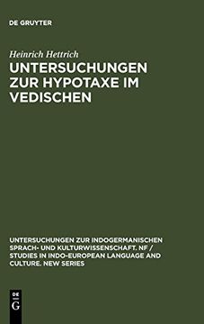 portada Untersuchungen zur Hypotaxe im Vedischen (en Alemán)