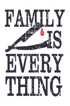 portada Family Is Everything: Ganster Quote For Families Perfect For Gifts, Birthdays Or Christmas White 6x9 (en Inglés)