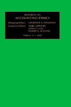portada research on accounting ethics: vol 3 (en Inglés)