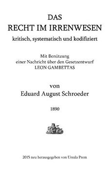 portada Das Recht im Irrenwesen (German Edition)