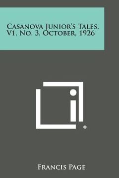 portada Casanova Junior's Tales, V1, No. 3, October, 1926