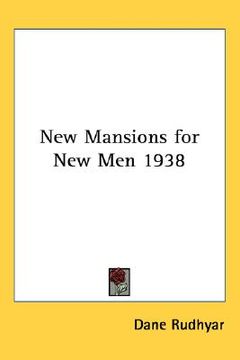 portada new mansions for new men 1938 (en Inglés)