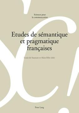 portada Etudes de Sémantique Et Pragmatique Françaises (en Francés)