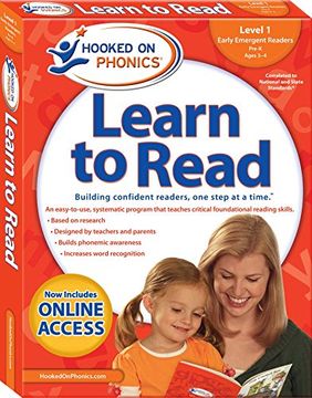 portada Hooked on Phonics Learn to Read - Level 1: Early Emergent Readers (Pre-K - Ages 3-4)