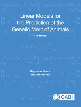 portada Linear Models for the Prediction of the Genetic Merit of Animals (en Inglés)