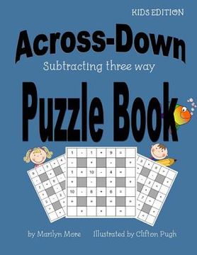portada Across-Down Subtracting three way Puzzle Book (en Inglés)