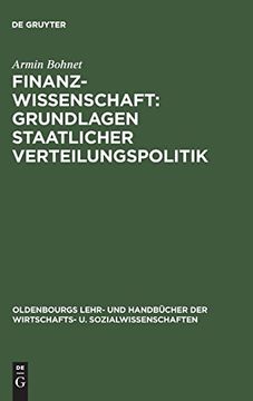 portada Finanzwissenschaft: Grundlagen Staatlicher Verteilungspolitik (in German)