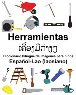 portada Español-Lao (laosiano) Herramientas Diccionario bilingüe de imágenes para niños