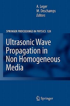 portada ultrasonic wave propagation in non homogeneous media (in English)