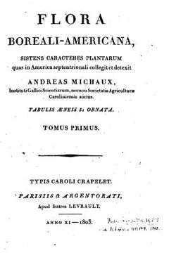 portada Flora Boreali-Americana - Tomus Primus (en Latin)