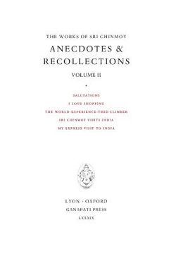 portada Anecdotes and Recollections II (en Inglés)