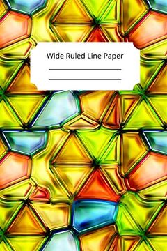 portada Stained Glass art Inspirational, Motivational and Spiritual Theme Wide Ruled Line Paper 