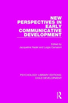 portada New Perspectives in Early Communicative Development (en Inglés)