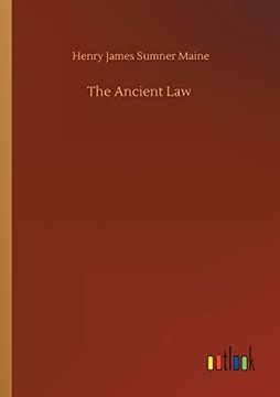 portada The Ancient law (en Inglés)