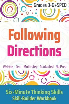 portada Following Directions (Grades 3-6 + Sped): Six-Minute Thinking Skills: 1 (in English)