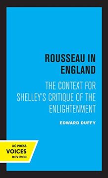 portada Rousseau in England: The Context for Shelley'S Critique of the Enlightenment (en Inglés)