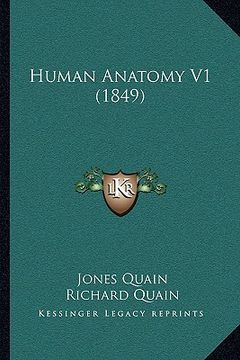 portada human anatomy v1 (1849) (en Inglés)