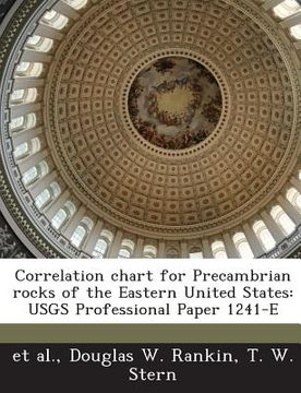 portada Correlation Chart for Precambrian Rocks of the Eastern United States: Usgs Professional Paper 1241-E (en Inglés)