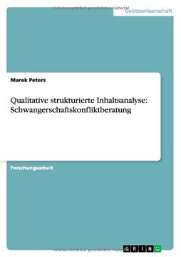 portada Qualitative strukturierte Inhaltsanalyse: Schwangerschaftskonfliktberatung (German Edition)