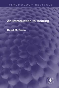 portada An Introduction to Hearing (Psychology Revivals) 