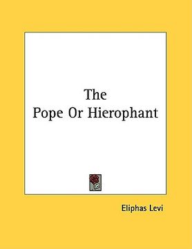 portada the pope or hierophant (en Inglés)