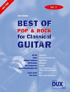 portada Best Of Pop & Rock for Classical Guitar 11. Besetzung: Gitarre: Die umfassende Sammlung mit starken Interpreten