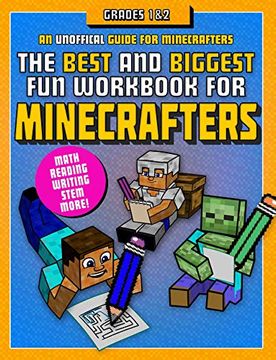 portada The Best and Biggest fun Workbook for Minecrafters Grades 1 & 2: An Unofficial Learning Adventure for Minecrafters (en Inglés)