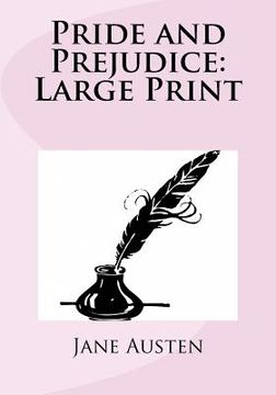 portada Pride and Prejudice: Large Print (en Inglés)
