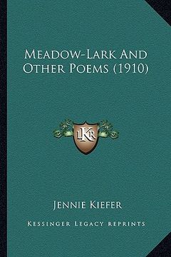 portada meadow-lark and other poems (1910) (en Inglés)