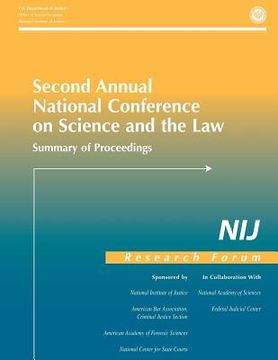 portada Second Annual National Conference on Science and the Law (in English)