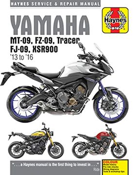 portada Yamaha Mt-09, Fz-09, Tracer, Fj-09, Xsr900 Haynes Service & Repair Manual: 2013 to 2019 (in English)