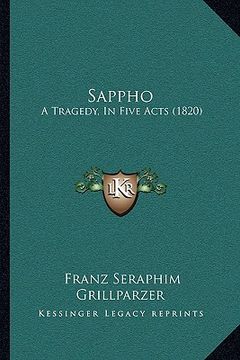 portada sappho: a tragedy, in five acts (1820) (en Inglés)