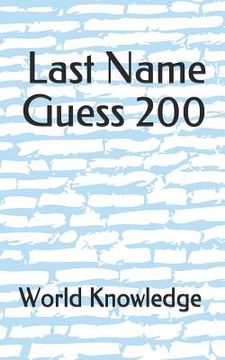 portada Last Name Guess 200 (en Inglés)