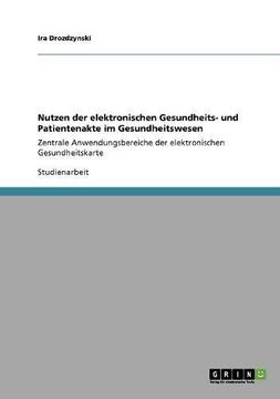 portada Nutzen der elektronischen Gesundheits- und Patientenakte im Gesundheitswesen (German Edition)