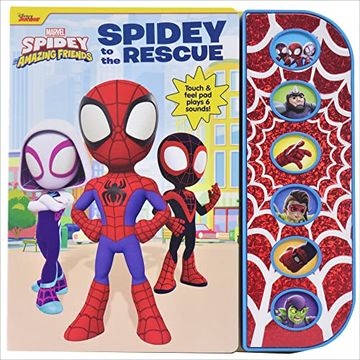 portada Disney Junior Marvel Spidey and his Amazing Friends: Spidey to the Rescue Sound Book (Board Book) (en Inglés)