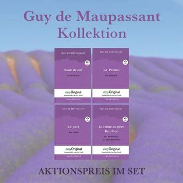 portada Guy de Maupassant Kollektion (Bücher + 4 Audio-Cds) - Lesemethode von Ilya Frank