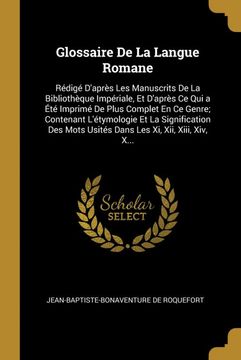 portada Glossaire de la Langue Romane (en Francés)