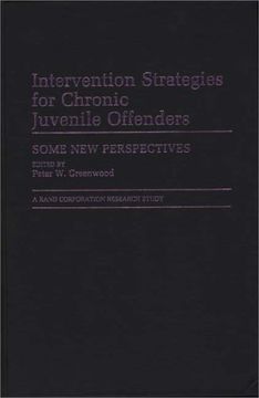 portada intervention strategies for chronic juvenile offenders: some new perspectives (en Inglés)