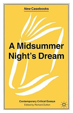 portada A Midsummer Night's Dream: Contemporary Critical Essays (New Cass) (in English)