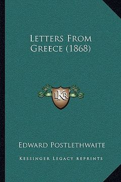 portada letters from greece (1868) (en Inglés)
