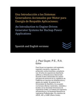 portada Una Introducción a los Sistemas Generadores Accionados por Motor para Energía de Respaldo Aplicaciones: An Introduction to Engine-Driven Generator Sys