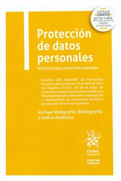 portada Protección de Datos Personales Infracciones y Sanciones Penales (Textos Legales)