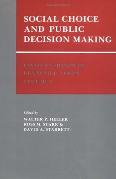 portada Essays in Honor of Kenneth j. Arrow: Volume 1, Social Choice and Public Decision Making (en Inglés)