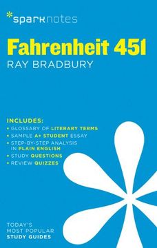 portada Fahrenheit 451 Sparknotes Literature Guide (en Inglés)