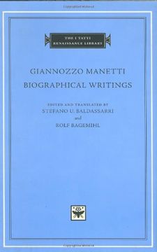portada Biographical Writings (The i Tatti Renaissance Library) (en Inglés)