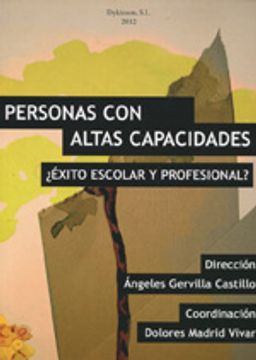portada Personas Con Altas Capacidades ¿Éxito Escolar Y Profesional? (in Spanish)