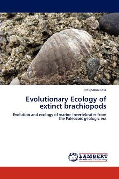 portada evolutionary ecology of extinct brachiopods (en Inglés)