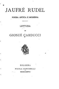 portada Jaufré Rudel, poesia antica e moderna (Italian Edition)