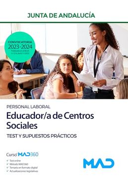 portada Educardor/A de Centros Sociales. Personal Laboral de la Junta de Andalucia. Test y Supuestos Practicos