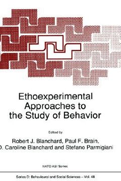 portada ethoexperimental approaches to the study of behavior (en Inglés)